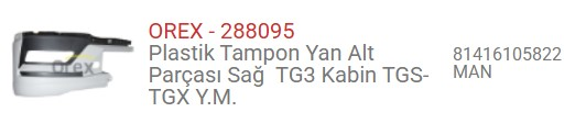 TAMPON SAG BEYAZ TGX EURO6 D 81416105822